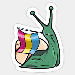 Pride Snail - Pansexual Sticker
